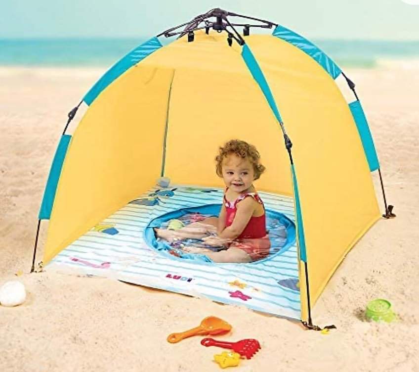 Tente de plage Pop-Up anti-UV UPF 50+ pour bébé