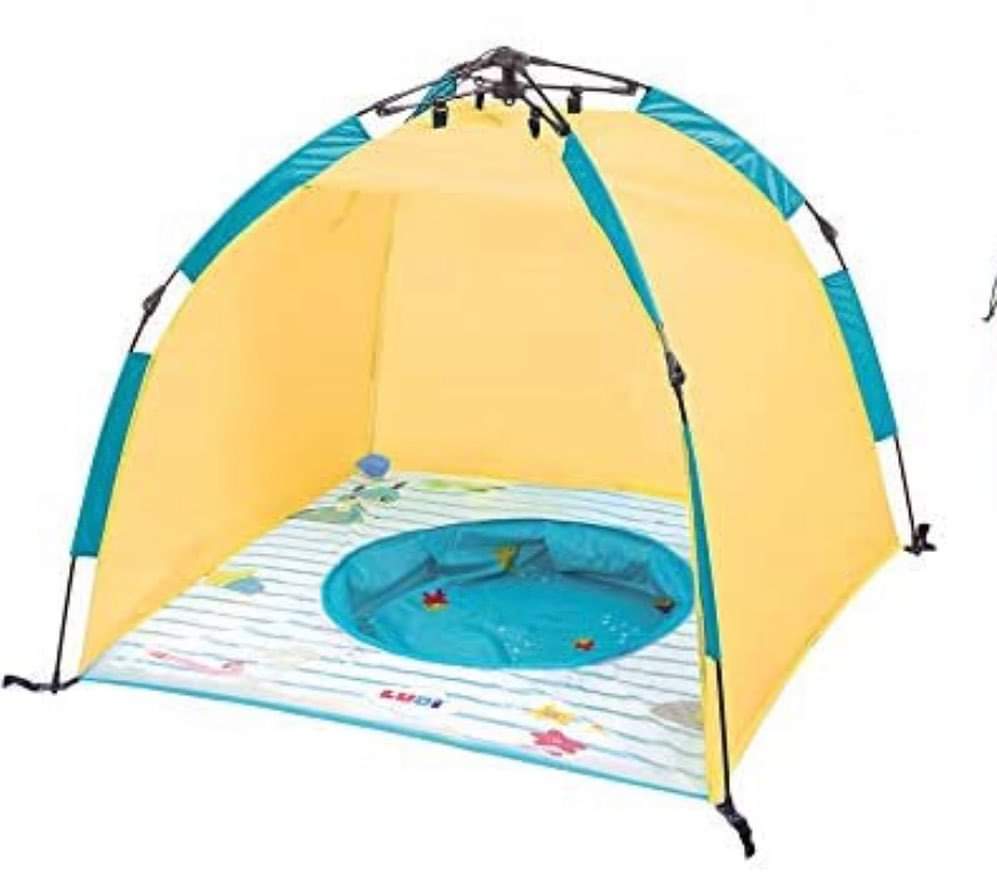 Tente de jeu piscine avec balles océaniques et tunnels