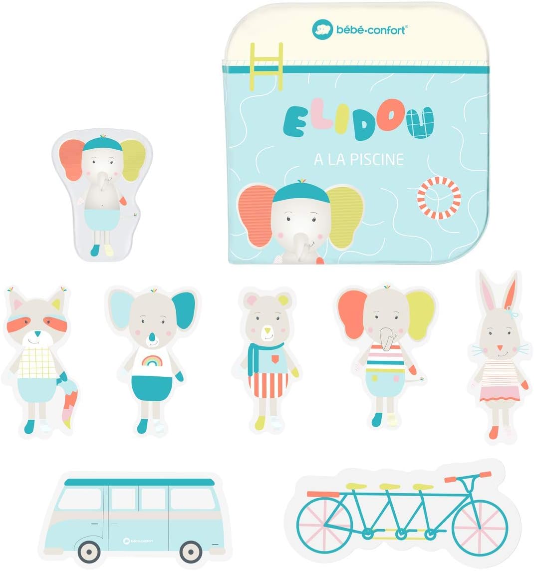 Coffret de bain Elidou l'éléphant avec livre d'activités et puzzle