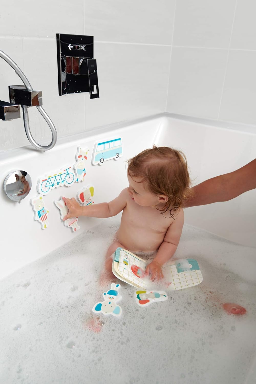 Stickers adhésifs de bain transportes