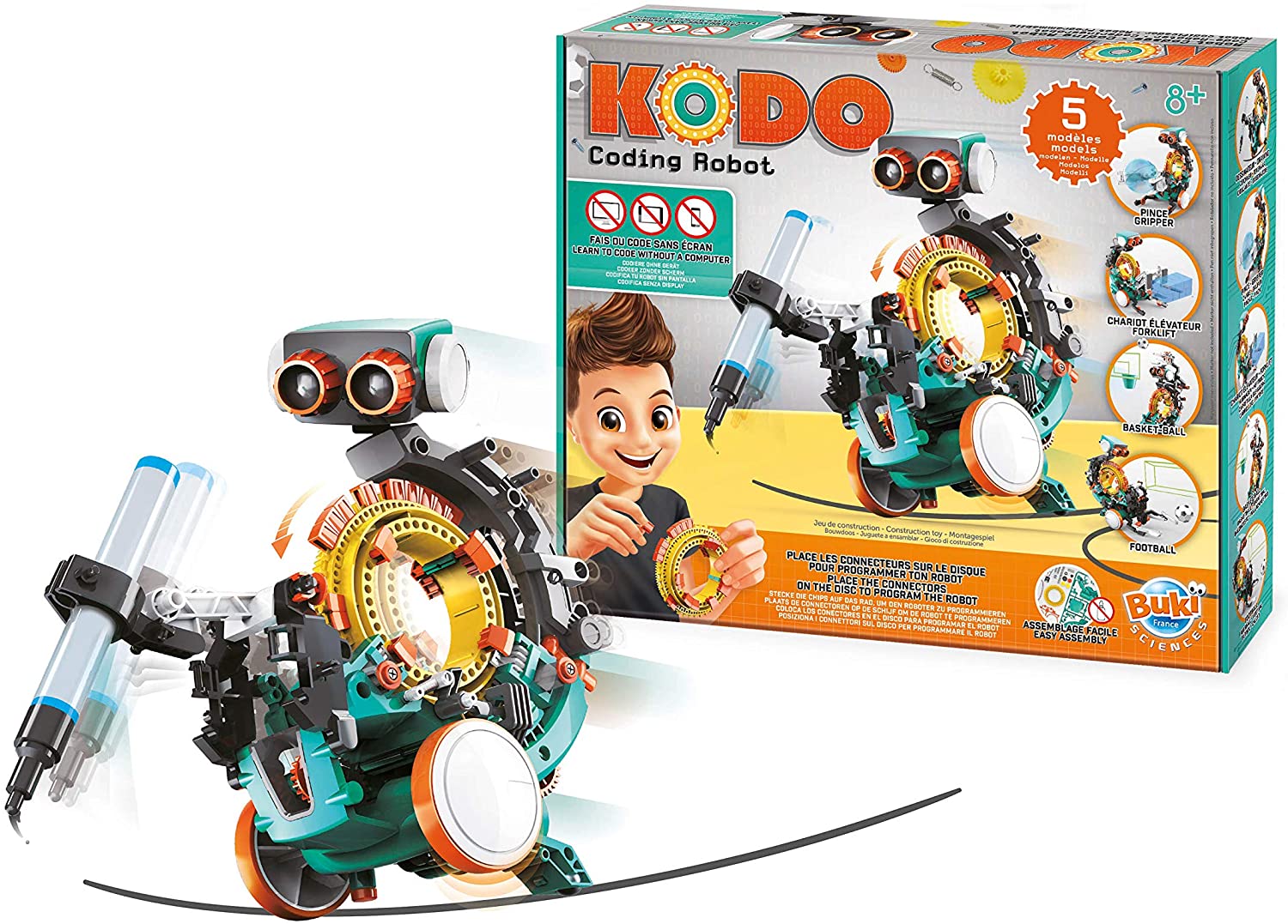 KODO Robot de Codage Programmable avec Pinces et Accessoires
