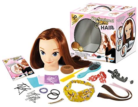 Tête à coiffer Professional Studio cheveux longs châtains