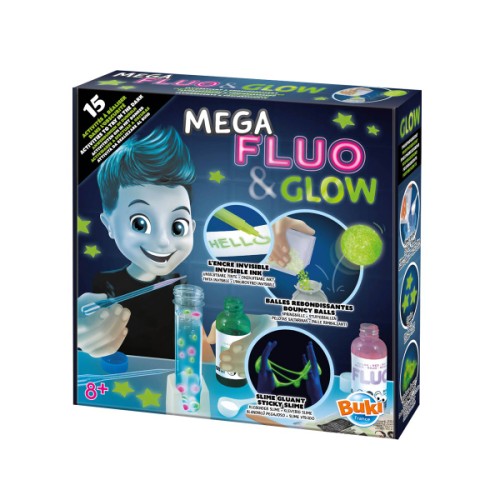 Mega Fluo and Glow - Kit créatif fluorescent et luminescent