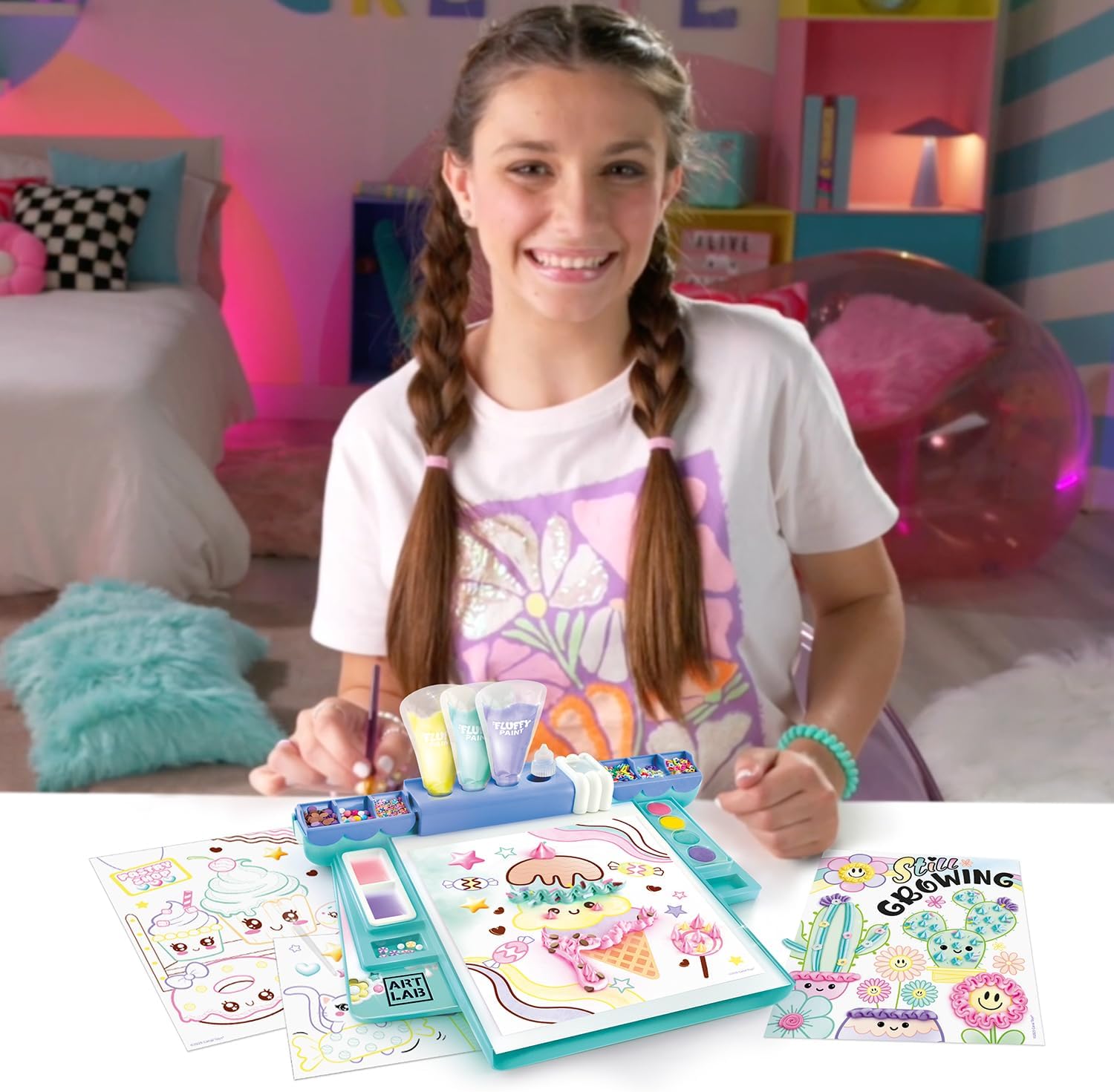 Studio de Peinture Fluffy Art Lab - Créez vos propres tableaux 3D