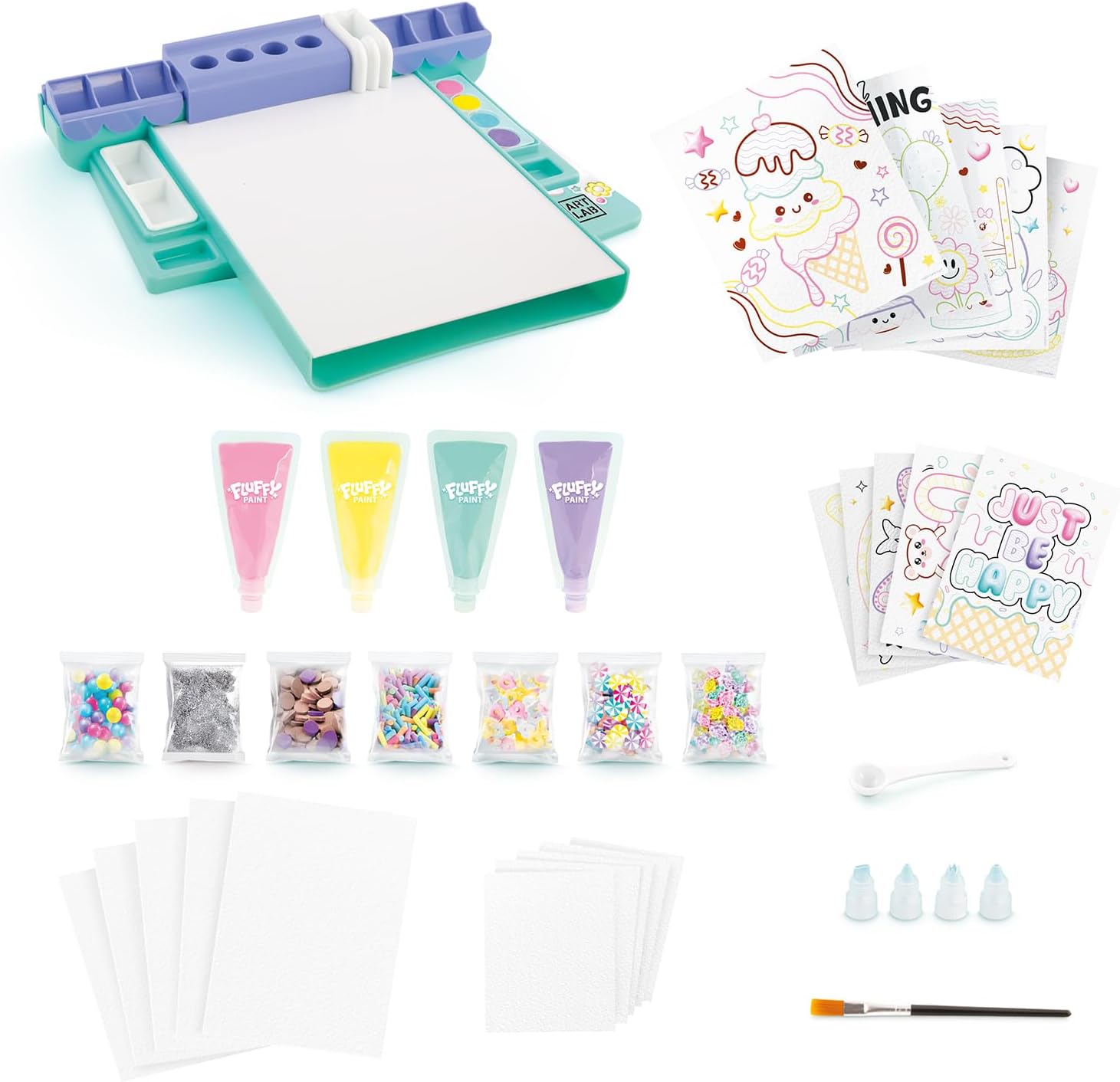 Studio de Peinture Fluffy Complet - Atelier Créatif 3D