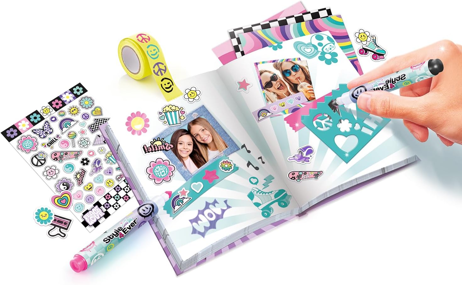 Carnet Secret Scrapbooking Style 4 Ever avec Cadenas et Accessoires