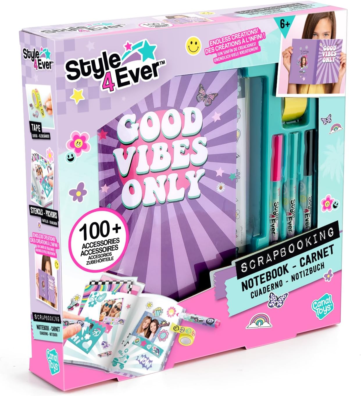 Carnet de Scrapbooking Style 4 Ever avec 150+ Accessoires Créatifs