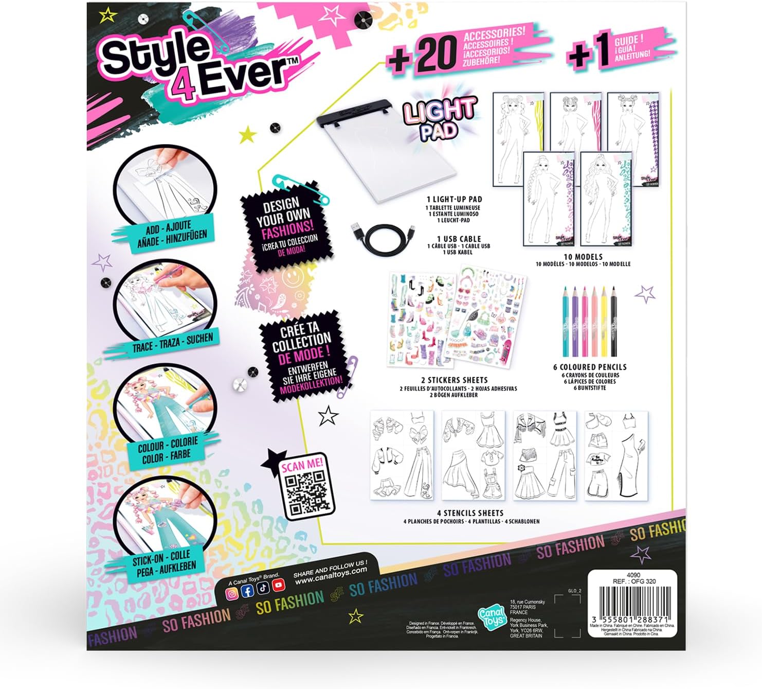 Studio de Mode Lumineux avec Tablette Rétroéclairée
