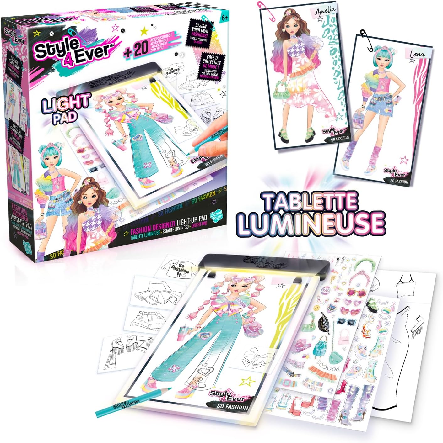 Tablette Lumineuse de Mode - Studio de Style Canal Toys