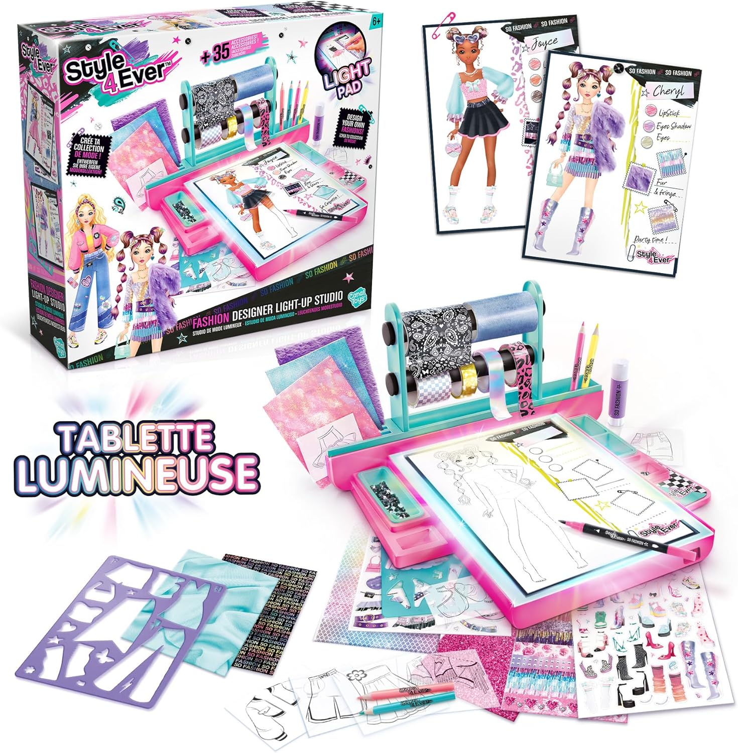Tablette Lumineuse Fashion Designer - Studio de Mode Créatif Style 4 Ever
