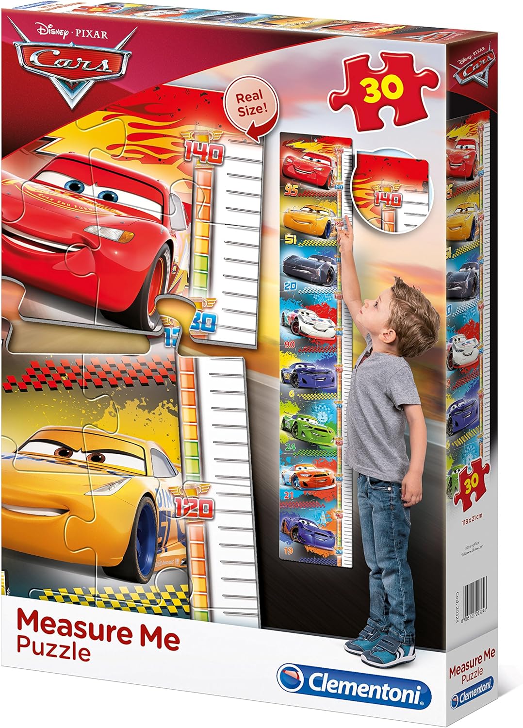 Puzzle Toise Cars 30 pièces Clementoni
