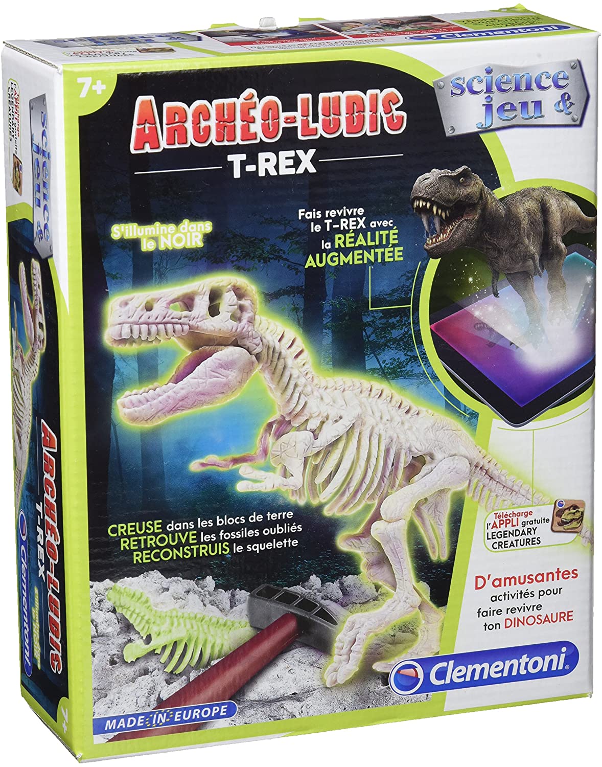 Archéo-Logic T-Rex Réalité Augmentée - Kit de Fouille Paléontologue