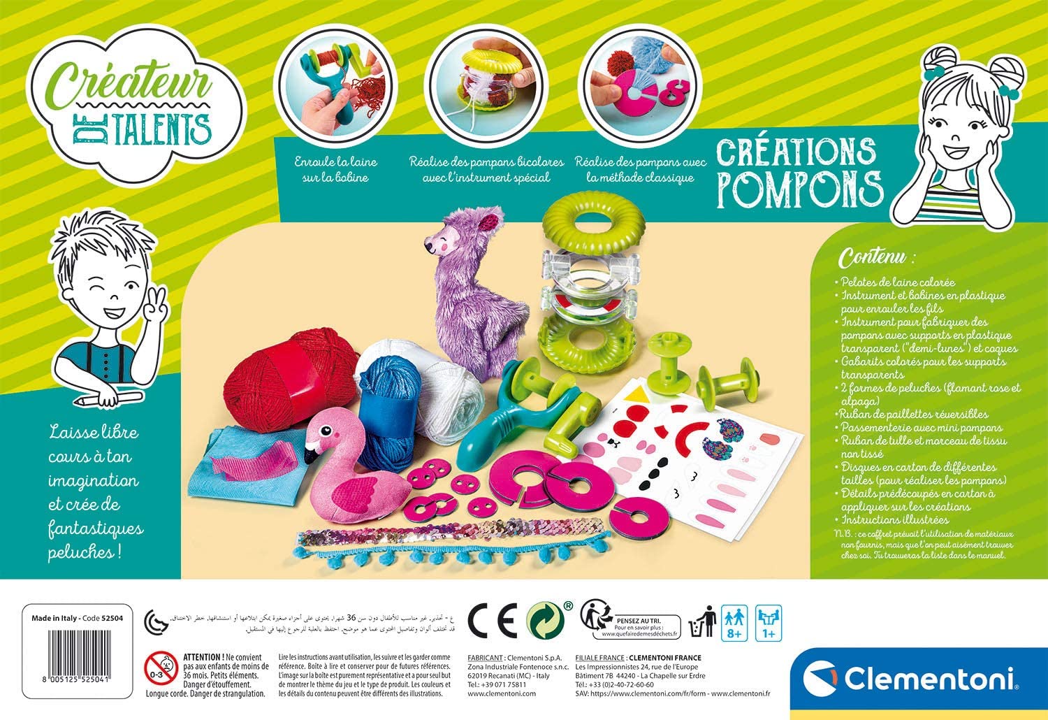 Créateur de Talents Créations Pompons Clementoni