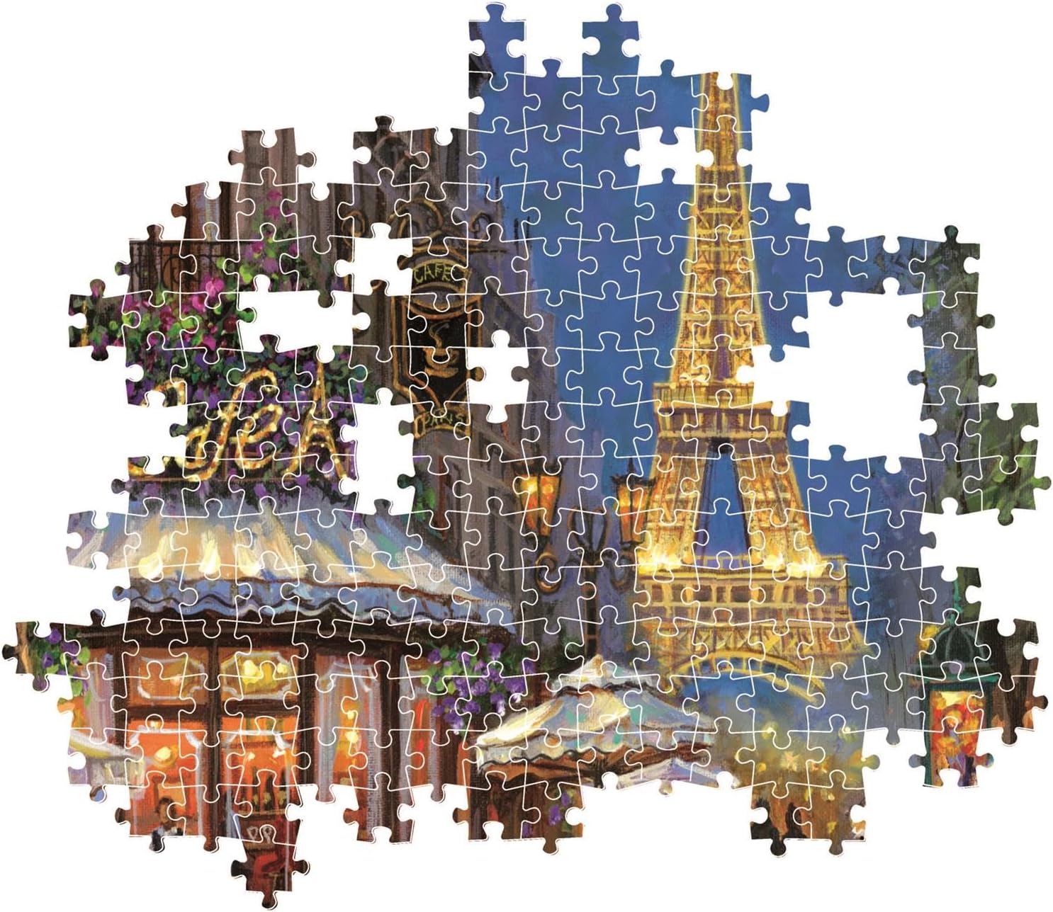 Puzzle Clementoni La Nuit au Café Eiffel 500 pièces