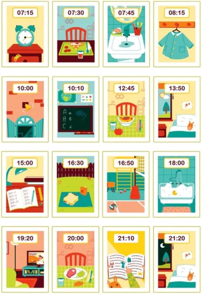 Horloge Éducative avec Aiguilles Mobiles - Apprendre à Lire l'Heure