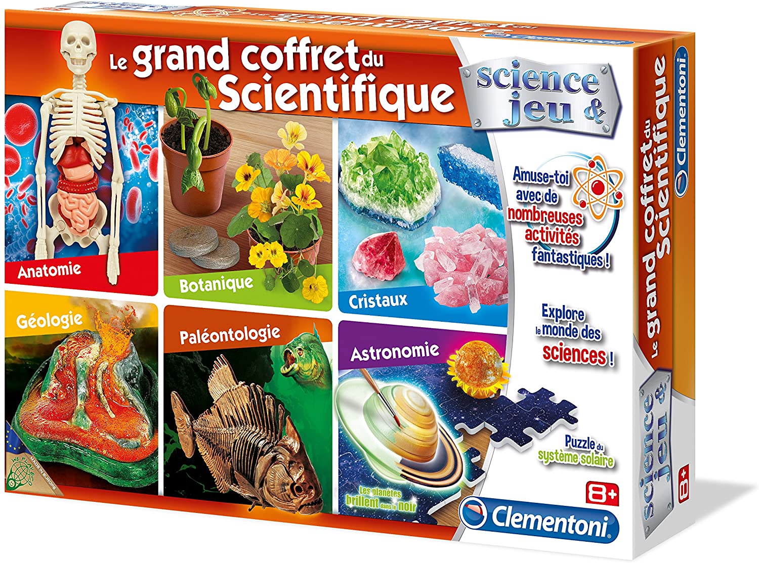 Grand Coffret du Scientifique - Kit d'Expériences Clementoni