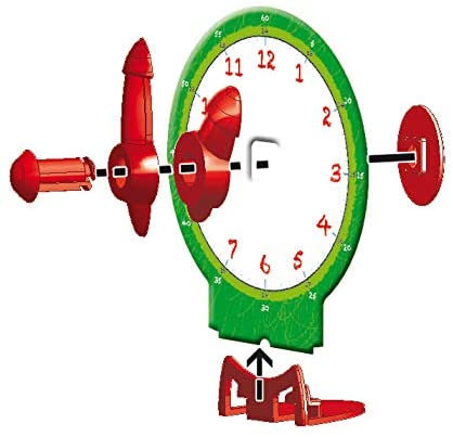 Horloge Interactive à Aiguilles Mobiles - Apprentissage de l'Heure
