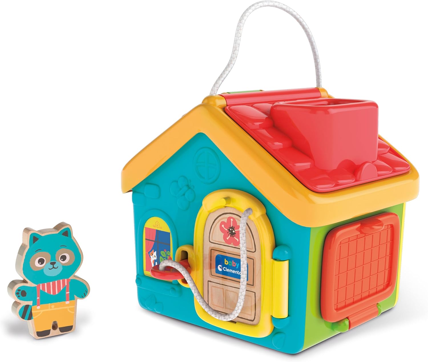 Maison d'Activités Colorée avec Personnage