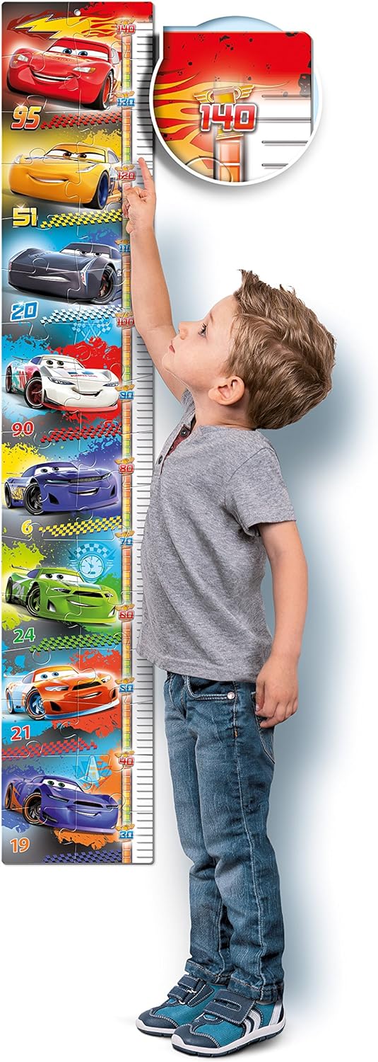 Toise puzzle Cars interactive 24 pièces Clementoni