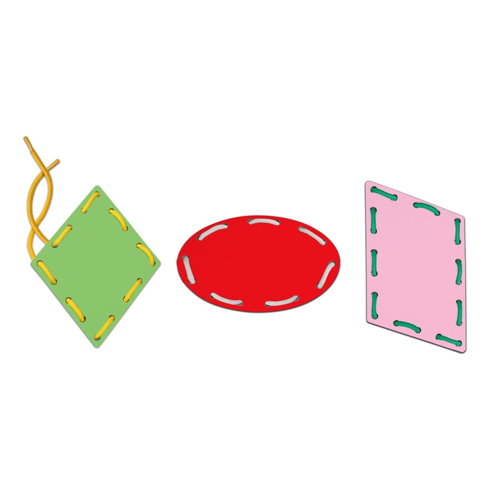 Plateau de lacage formes colorées Montessori