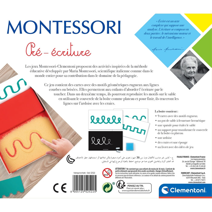 Coffret Montessori Pré-écriture Clementoni