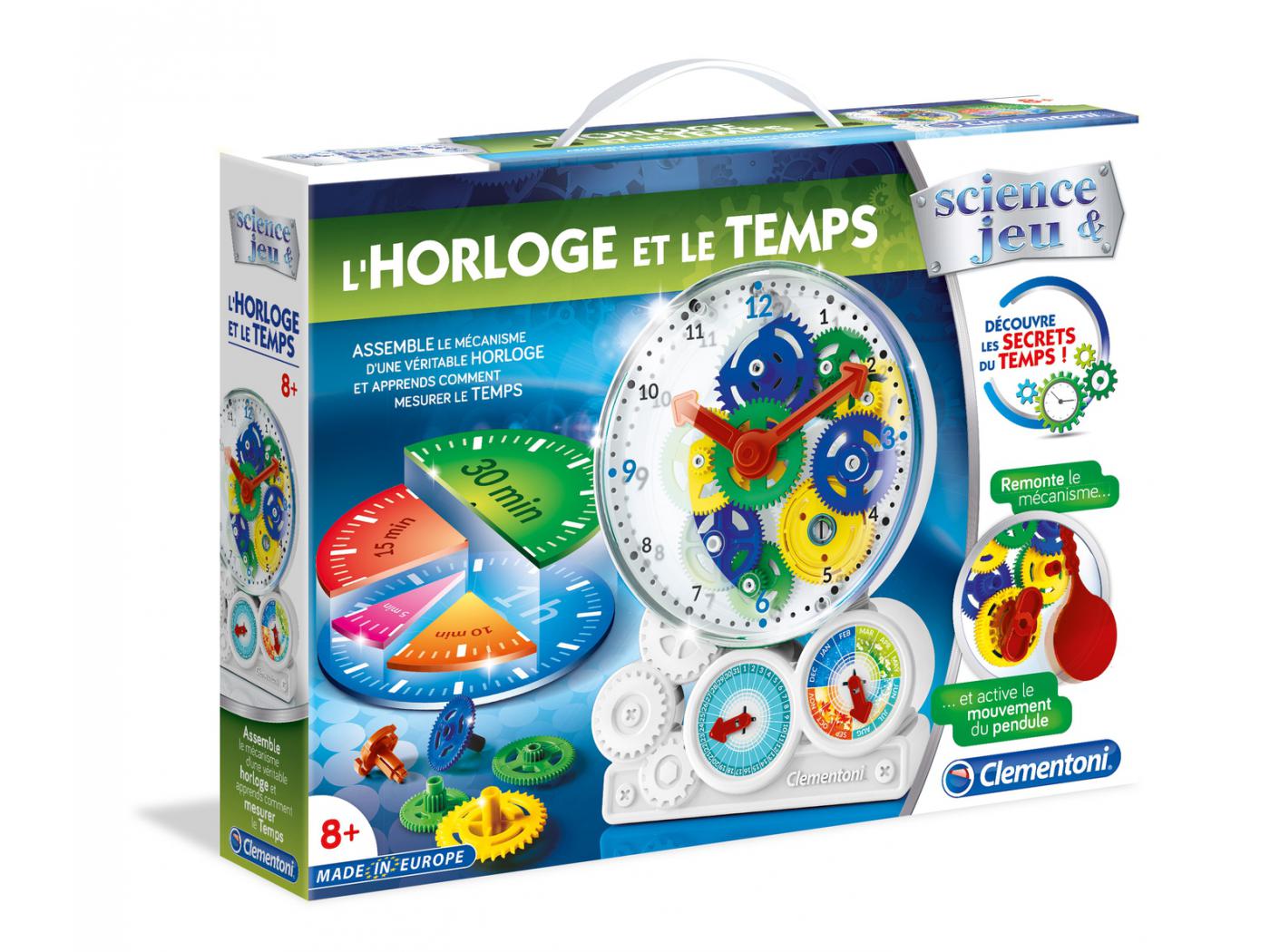 Horloge à Construire avec 13 Mini-Puzzles - Apprentissage du Temps