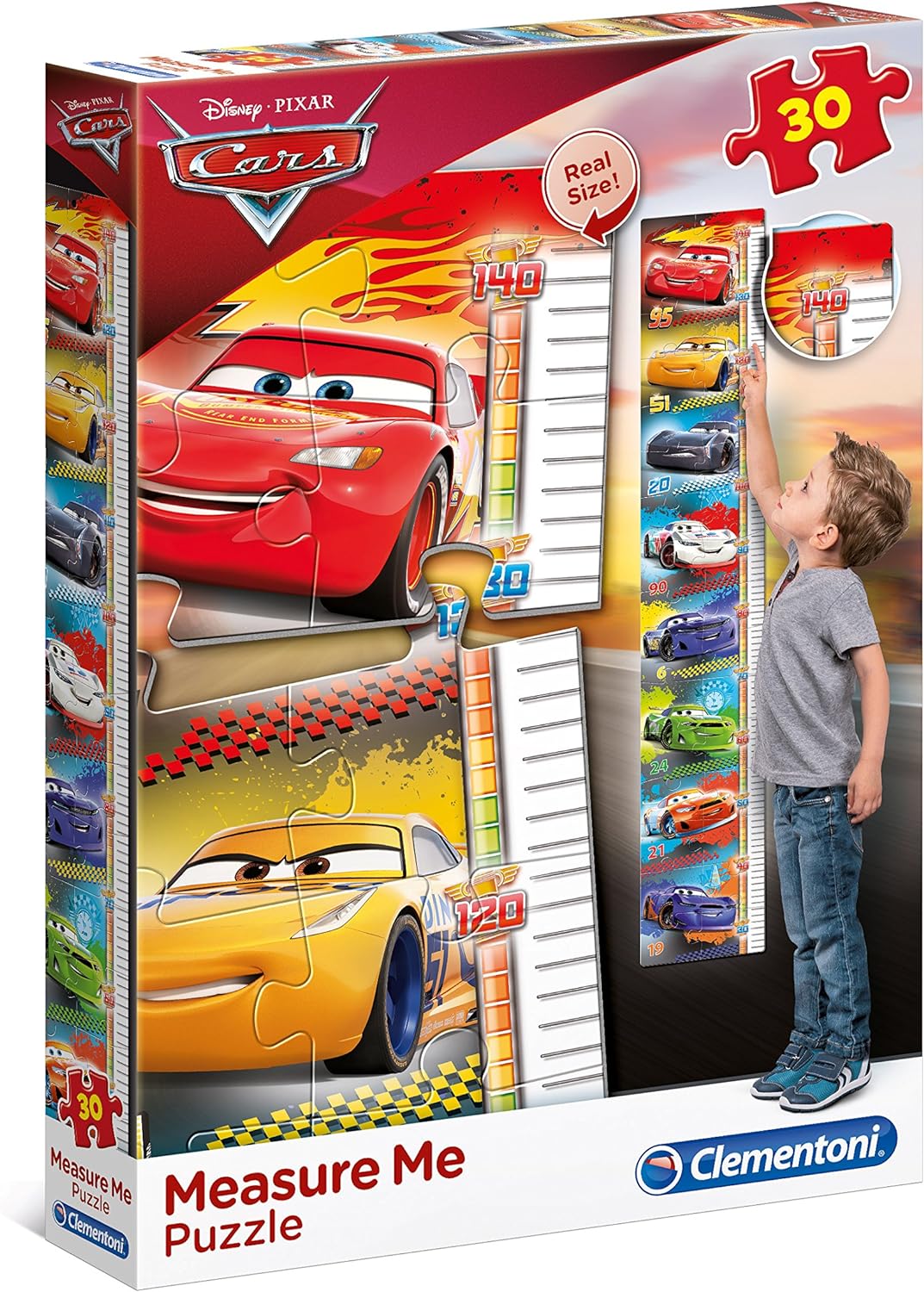Puzzle Mesure Moi Cars 30 pièces Clementoni