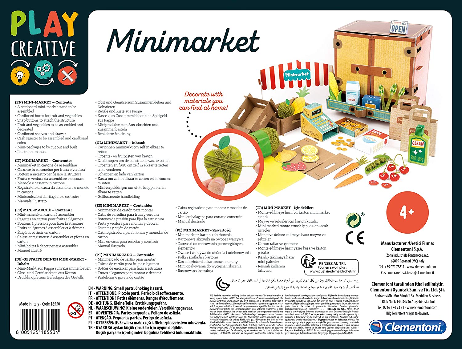 Caisse Enregistreuse Mini-Market Clementoni