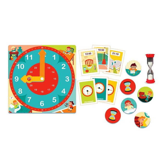 Horloge pédagogique Tic Tac avec cartes d'apprentissage