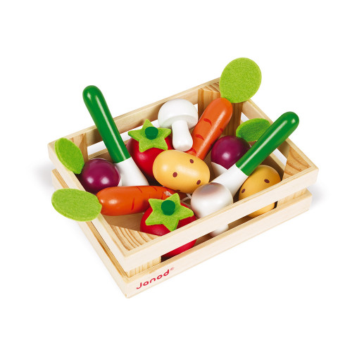 Cagette De 12 Legumes Bois