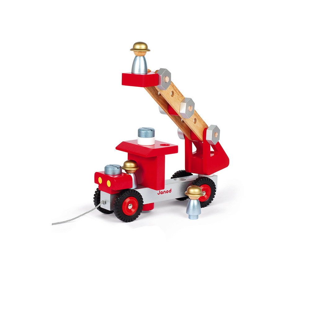Camion De Pompiers Bois (1)