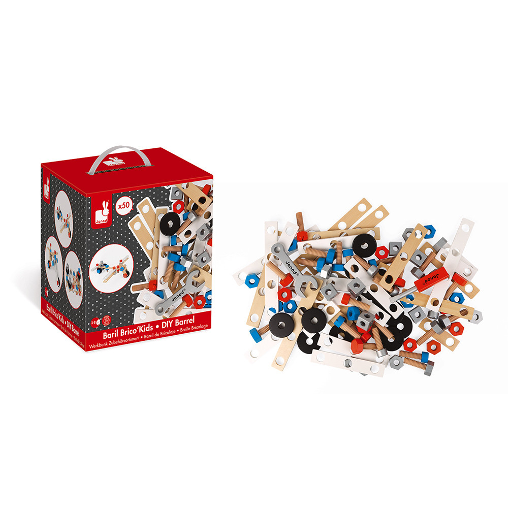 Baril Brico Kids 50 Pieces Bois