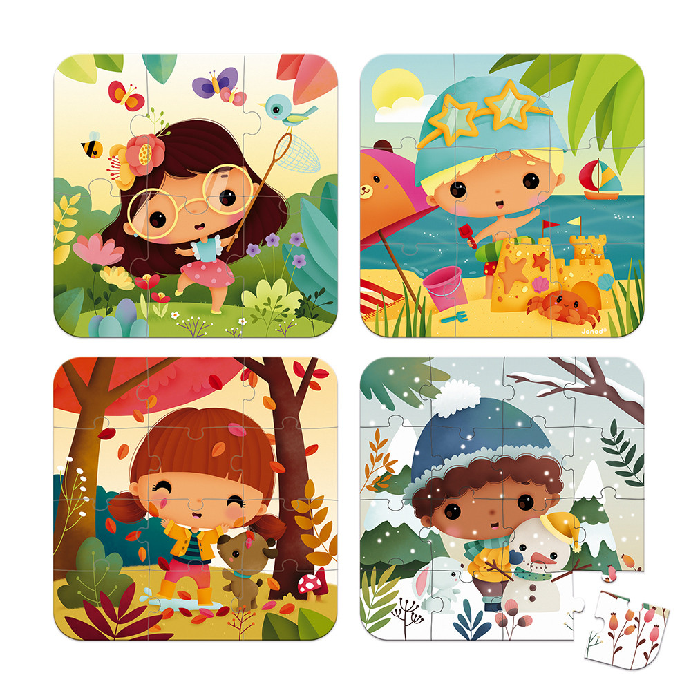 Puzzles Evolutifs Les 4 Saisons 4 Puzzles