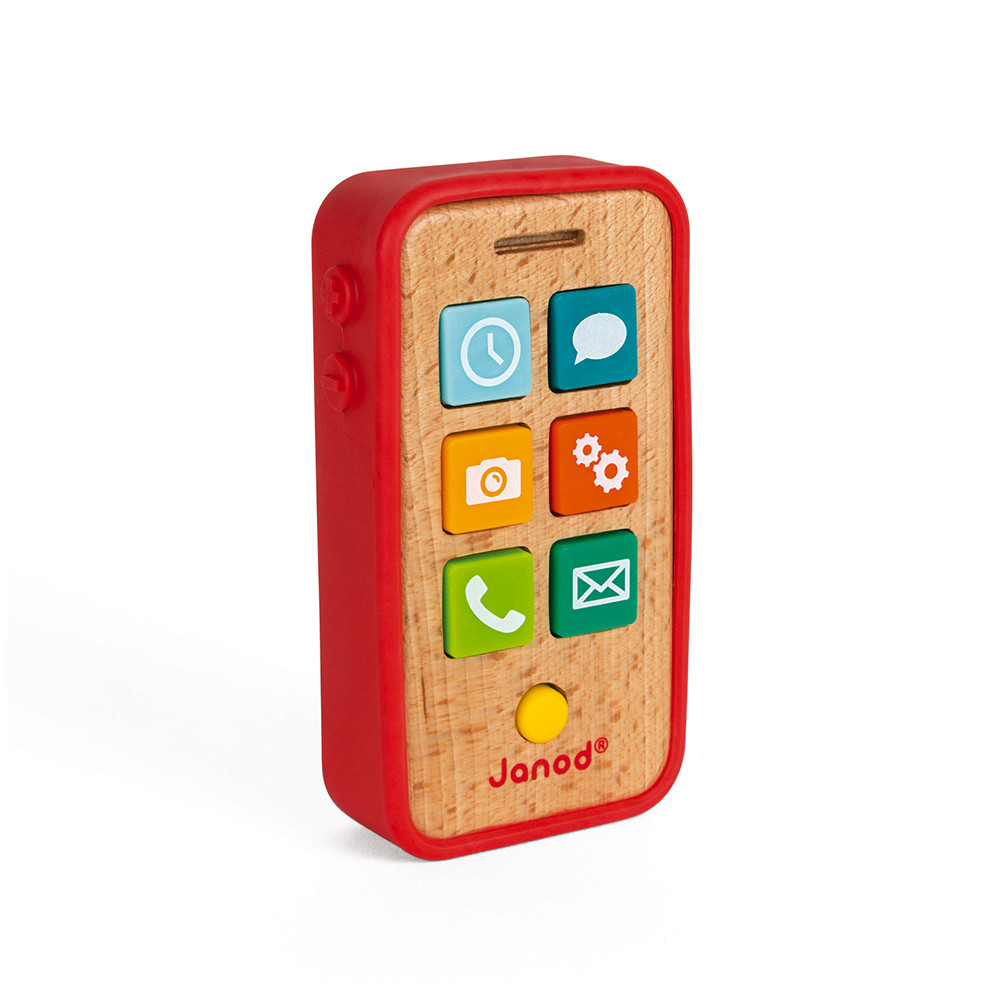 Telephone Sonore Bois Et Silicone