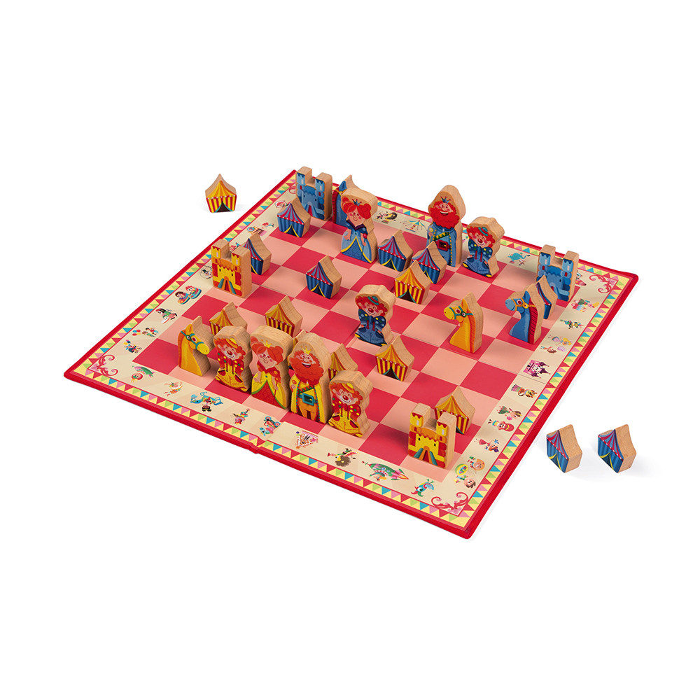 Jeu D Echecs Carrousel Bois Et Carton
