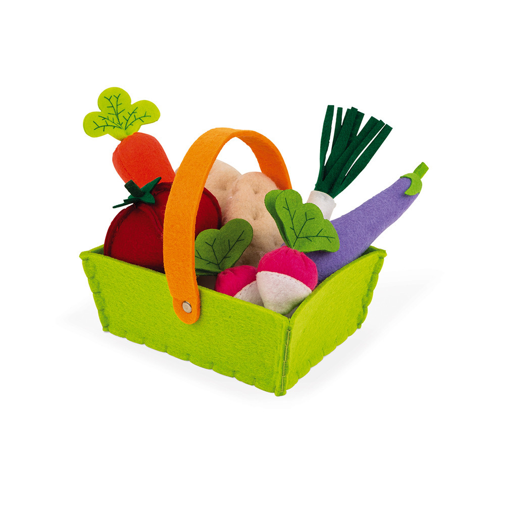 Panier De 8 Legumes En Tissu