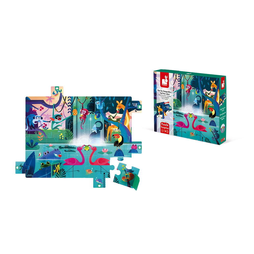 Puzzle Surprise Festin Dans La Jungle 20 Pcs (3)
