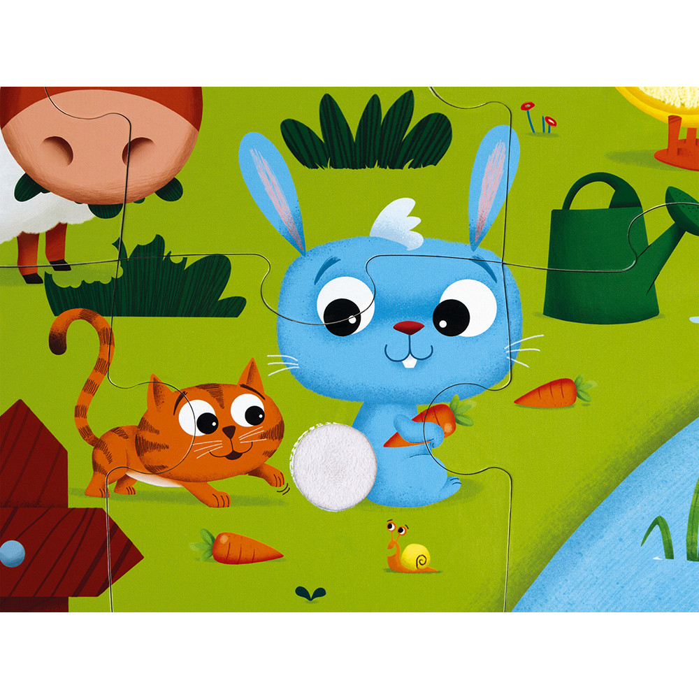 Puzzle Tactile De La Ferme 20 Pcs (1)