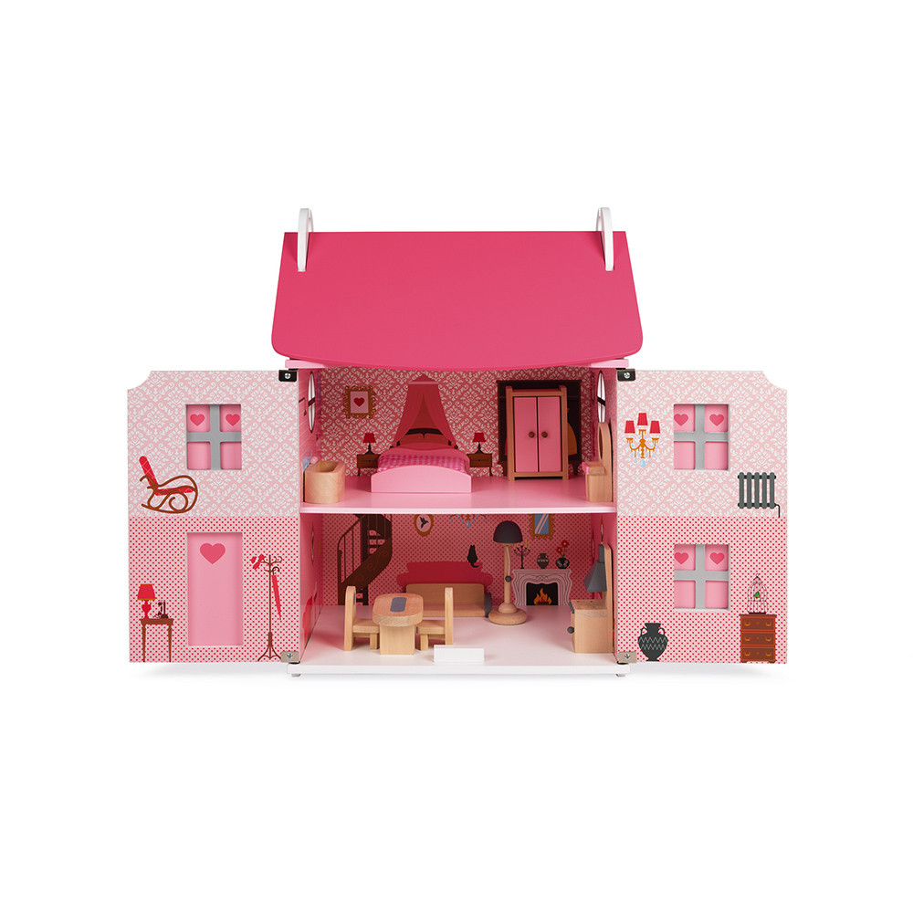 Maison de Poupée Mademoiselle en Bois
