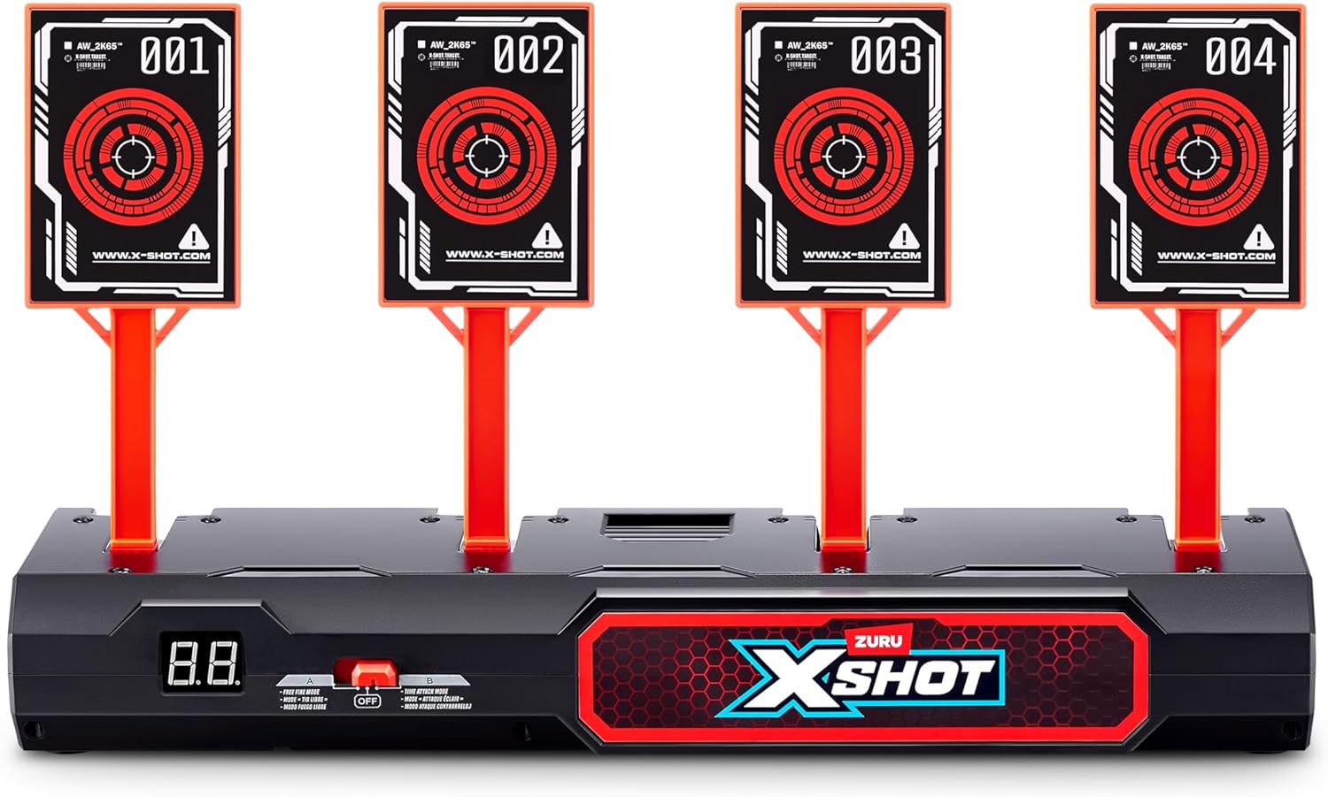 Cible électronique interactive XSHOT 4 cibles avec montants