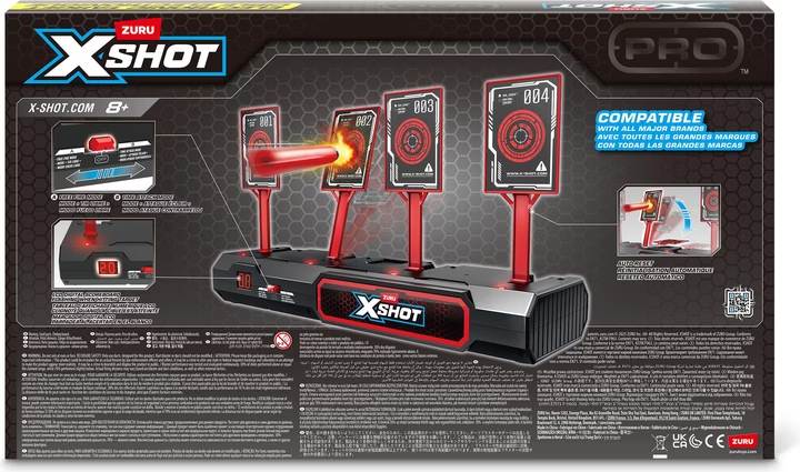 Pistolet X-Shot Pro avec Chargeur 20 Fléchettes et Système Slam Fire