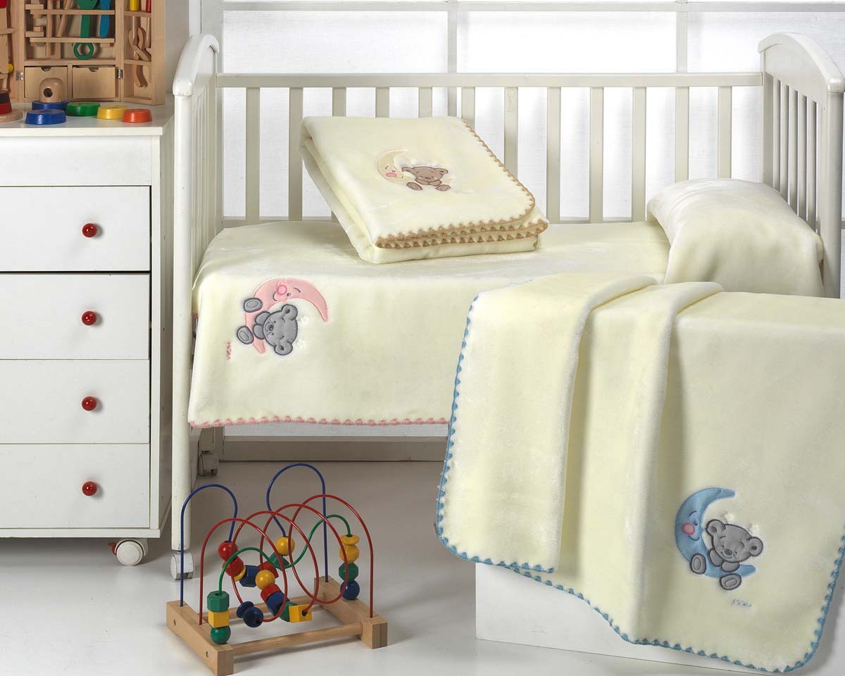 Parure de lit bébé crème - Ensemble complet linge de lit