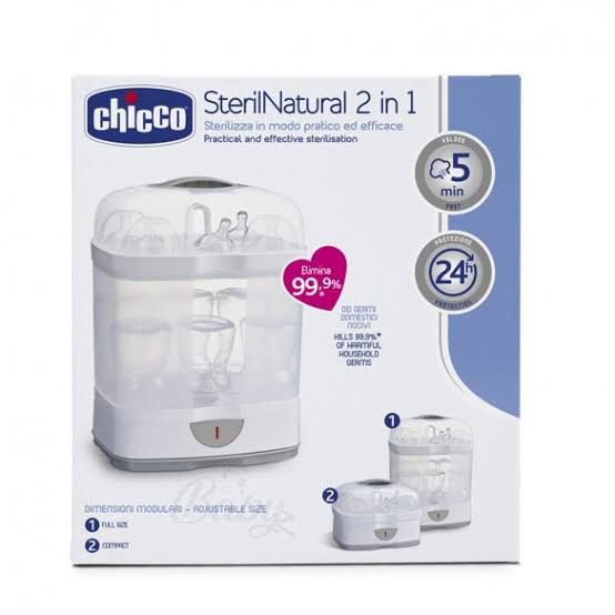 Stérilisateur biberon 2 en 1 Neno Vita avec chauffe-biberon