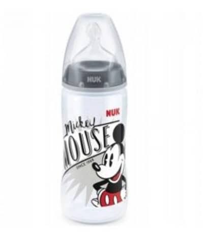 Biberon NUK Mickey Mouse avec tétine en silicone - 240 ml