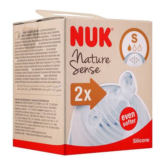 Lot de 2 Tétines Silicone Nature Sense NUK