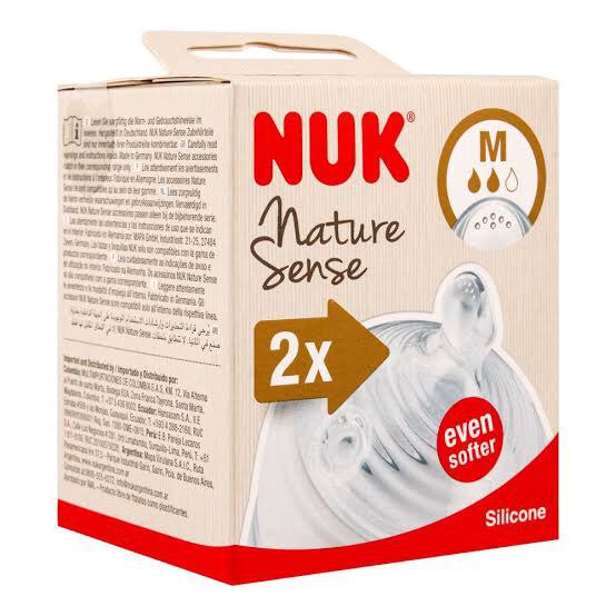 Tétines NUK Nature Sense Silicone - Lot de 2