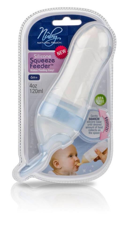 Cuillère d'Alimentation Silicone Squeeze Feeder Nuby