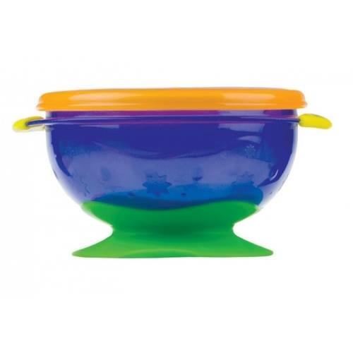 Bol d'apprentissage à ventouse avec couvercle et cuillère Nuby