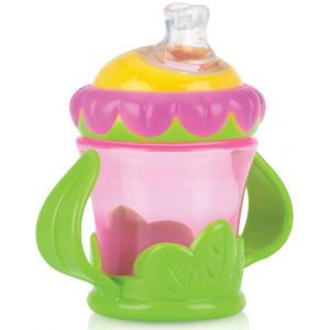 Poignées fleur pour biberon Nuby Natural Touch