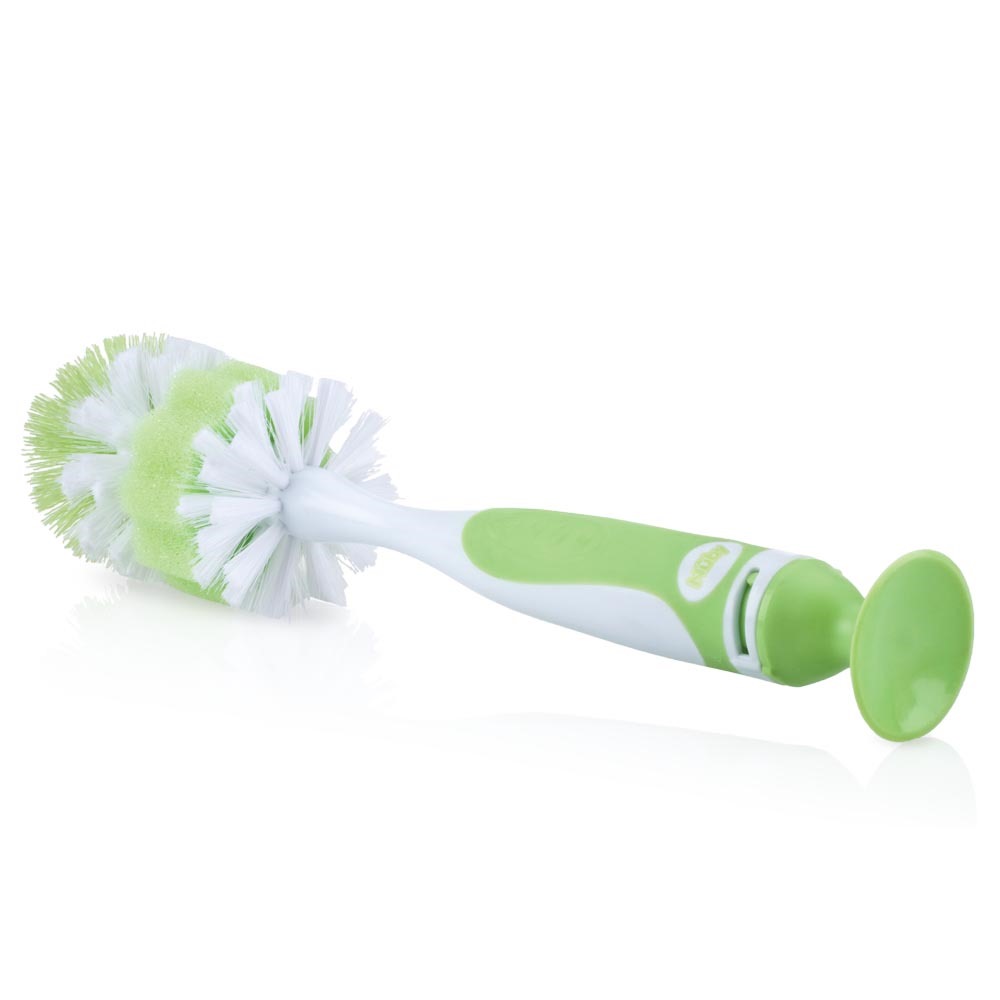 Brosse biberon avec poignée ergonomique silicone Aqua